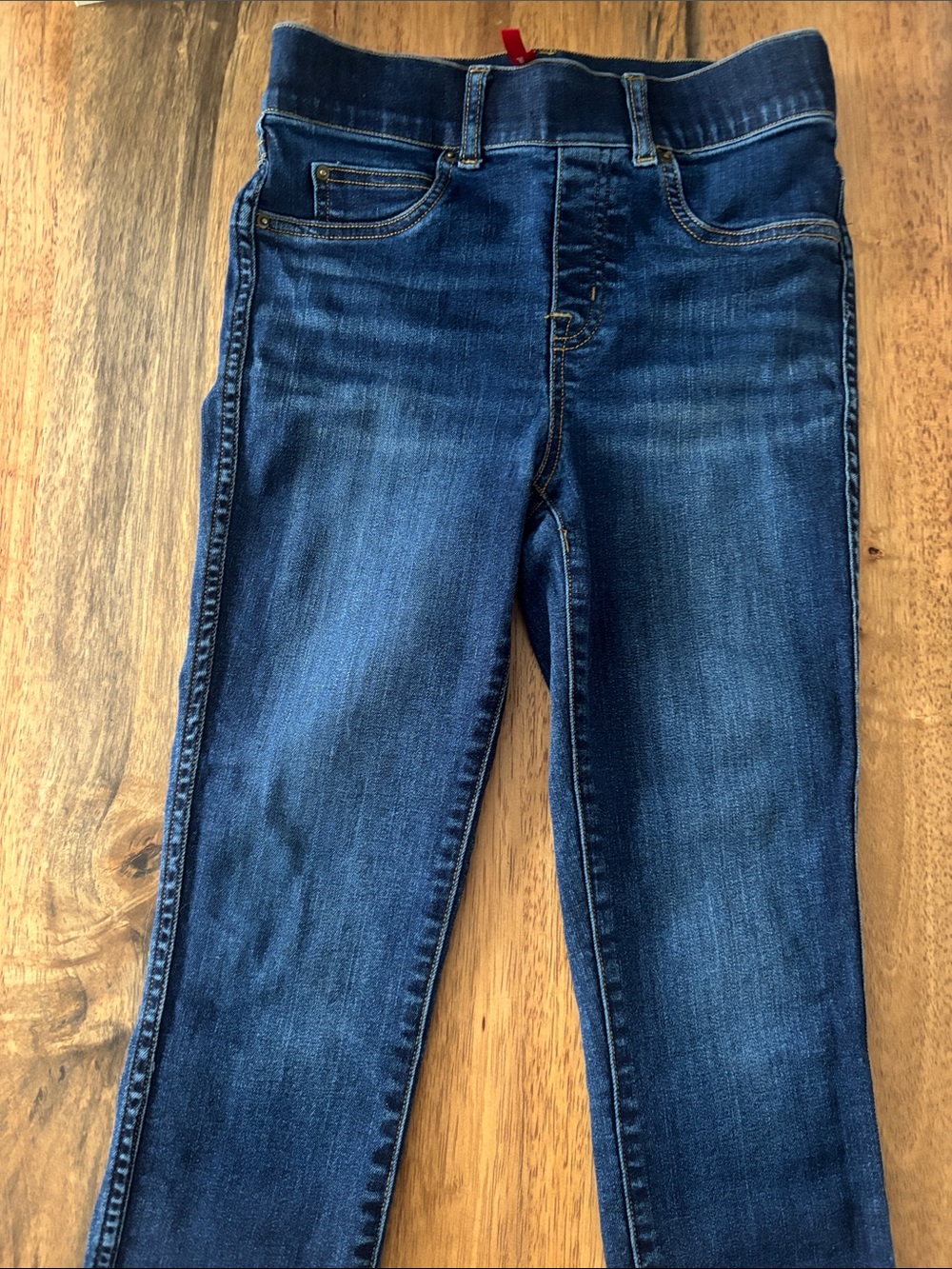 SPANX Women Dark Indigo Stretch Skinny Jeans